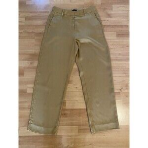 J.‎ CREW Ingrid Gramercy High Rise Cappuccino Trouser Pants Size 4 Camel